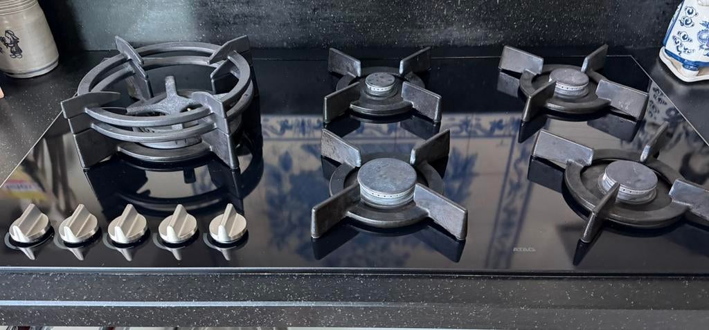 Atag gaskookplaat 90 cm, Witgoed en Apparatuur, Kookplaten, Ophalen, Zo goed als nieuw, Inbouw, Gas