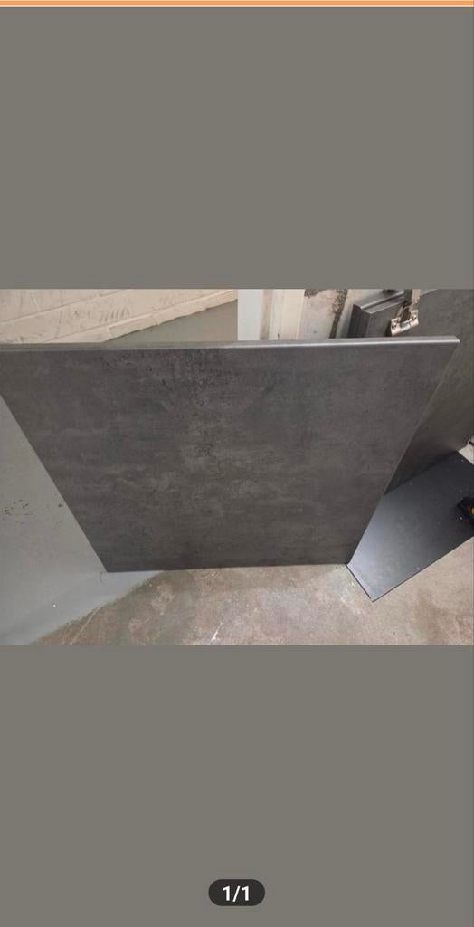 Besta KALLVIKEN Deur, donkergrijs betonpatroon, 60x64 cm, Ophalen