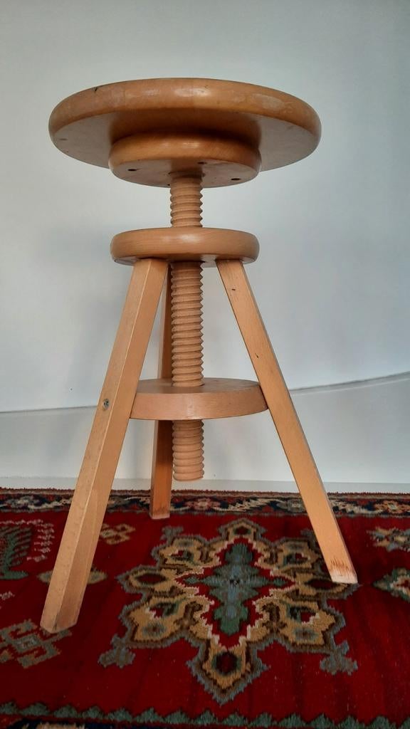 Houten schilderskruk, in hoogte verstelbaar, Ophalen of Verzenden