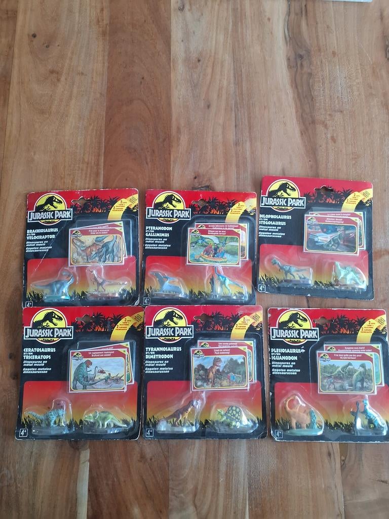 Vintage Jurassic Park Die-cast set NL - Frans sealed, Ophalen of Verzenden, Zo goed als nieuw