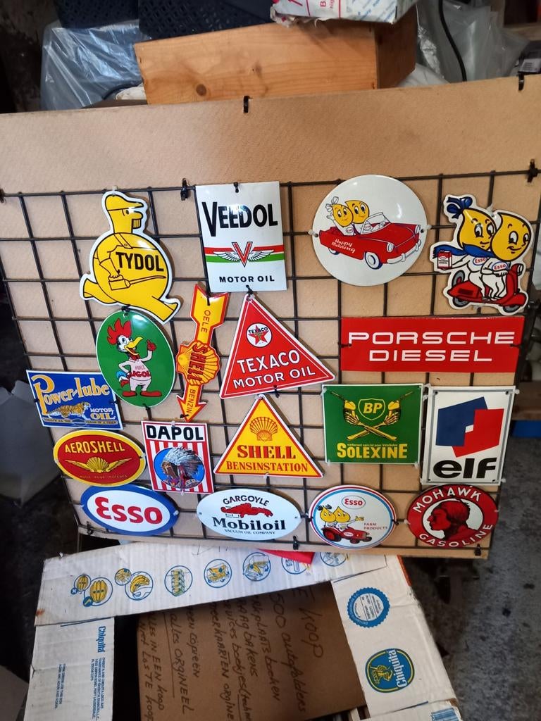 Super mooie emaile bordjes div merken div maten 12.oo, Verzamelen, Merken en Reclamevoorwerpen, Ophalen of Verzenden, Zo goed als nieuw