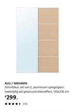 Schuifdeuren voor IKEA PAX kast 150x236, Huis en Inrichting, Kasten | Kledingkasten, Ophalen, 200 cm of meer, 150 tot 200 cm, Zo goed als nieuw