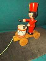 Oud houten speelgoed trommelaar, Antiek en Kunst, Ophalen of Verzenden