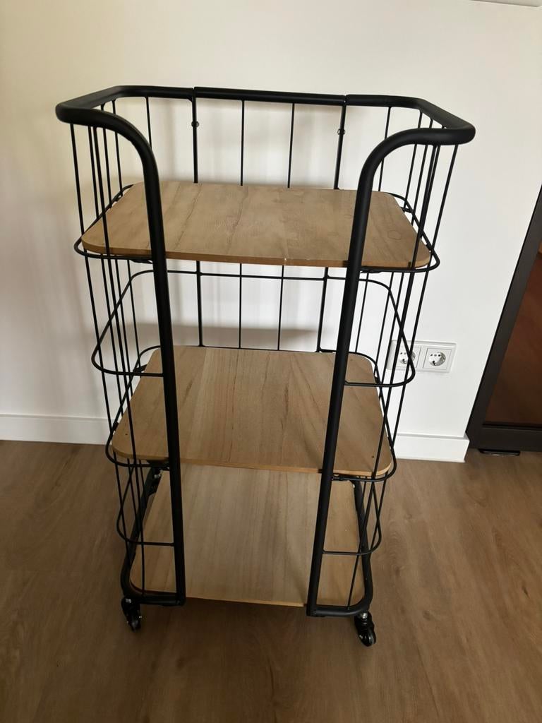 Bakkerskast/rek op wieltjes, Huis en Inrichting, Ophalen, Zo goed als nieuw