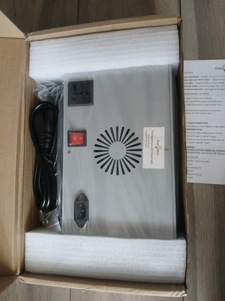 Greensindoor Full Spectrum LED Kweeklamp voor planten, Tuin en Terras, Kweekspullen, Ophalen of Verzenden