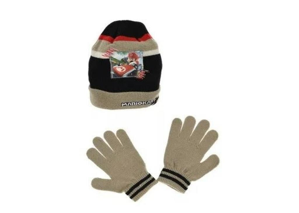 Super Mario Handschoenen met Muts - Grijs, Kinderen en Baby's, Kinderkleding | Mutsen, Sjaals en Handschoenen, Super Mario, Setje