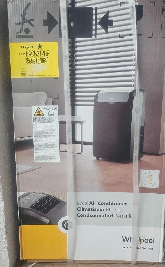 Whirlpool PACB212HP - Koelen, Ventileren, Verwarming, Witgoed en Apparatuur, Airco's, Nieuw, Mobiele airco, Minder dan 60 m³, 3 snelheden of meer