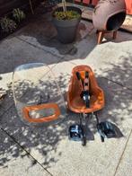 Bobike fietsstoeltje voorzijde met windscherm, Ophalen, Voorzitje, Bo-Bike, Voetsteuntjes