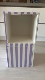Kastje ikea lila gestreept, Ophalen, Zo goed als nieuw