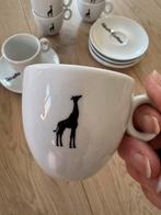 Giraffe Coffee koffiekopjes met schotel 6 stuks, Ophalen, Nieuw, Overige stijlen, Kop(pen) en/of Schotel(s)