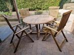 Houten tuinset., Ophalen, Gebruikt, Teakhout
