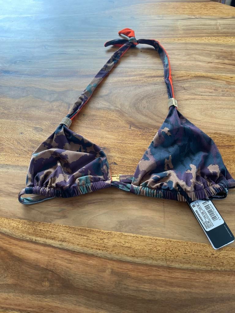 Andres sarda halter bikini top maat 85b model orchid, Verzenden, Nieuw, Overige kleuren, Bikini