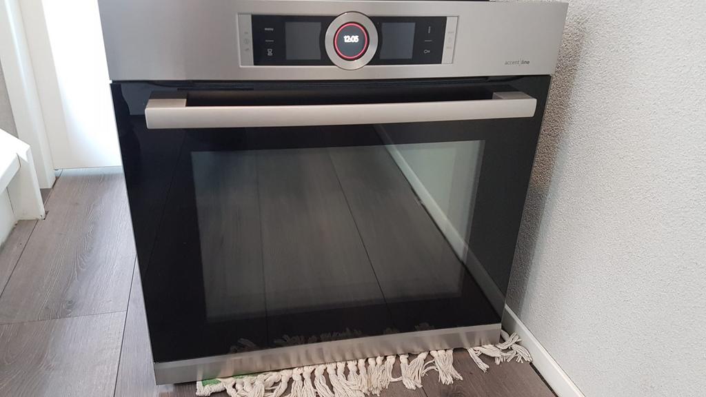 Bosch inbouw combi oven magnetron accont line, Witgoed en Apparatuur, Ovens, Ophalen, Zo goed als nieuw, 45 tot 60 cm