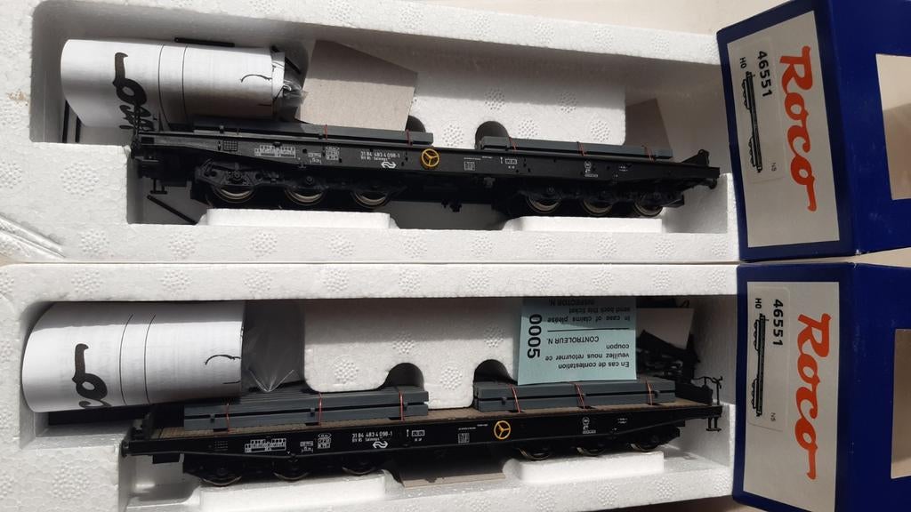 Roco 46551 ns staal 2x, Gelijkstroom, Wagon, Ophalen of Verzenden, Roco