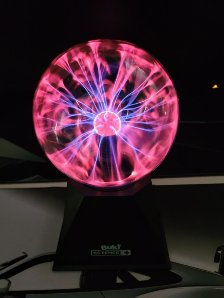 Plasma bal lamp, Huis en Inrichting, Lampen | Overige, Zo goed als nieuw, Ophalen