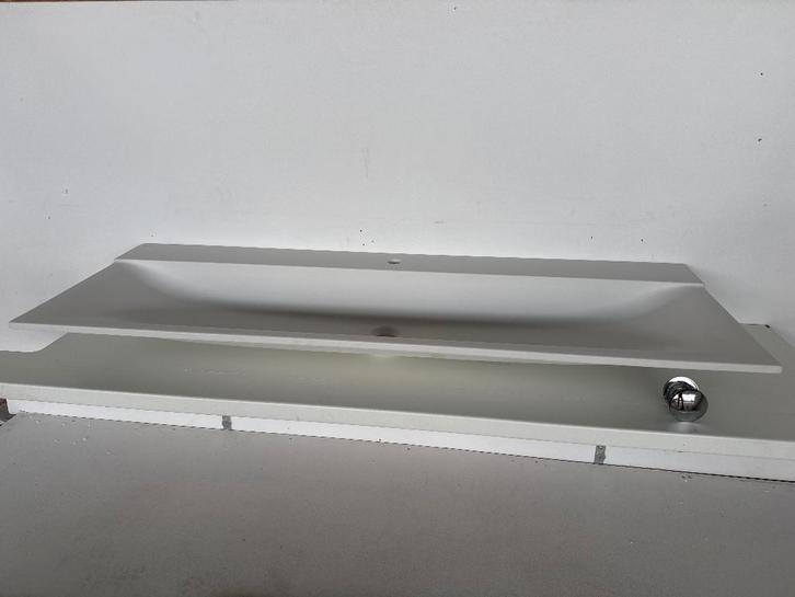 Geberit Xeno2 meubelwastafel 140cm* wit met kraangat* Nieuw, Doe-het-zelf en Verbouw, Sanitair, Nieuw, Wastafel, Ophalen