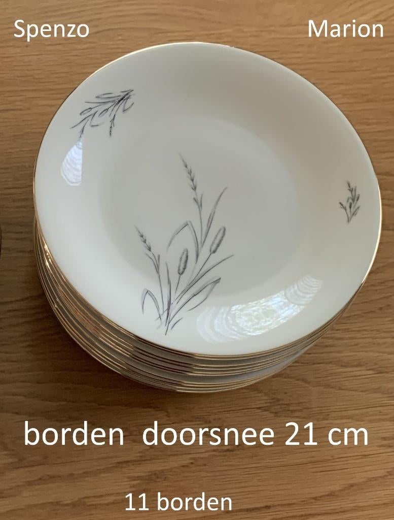 lunchborden dessertborden ontbijtborden Spenzo Marion borden, Huis en Inrichting, Ophalen of Verzenden, Zo goed als nieuw, Bord(en)