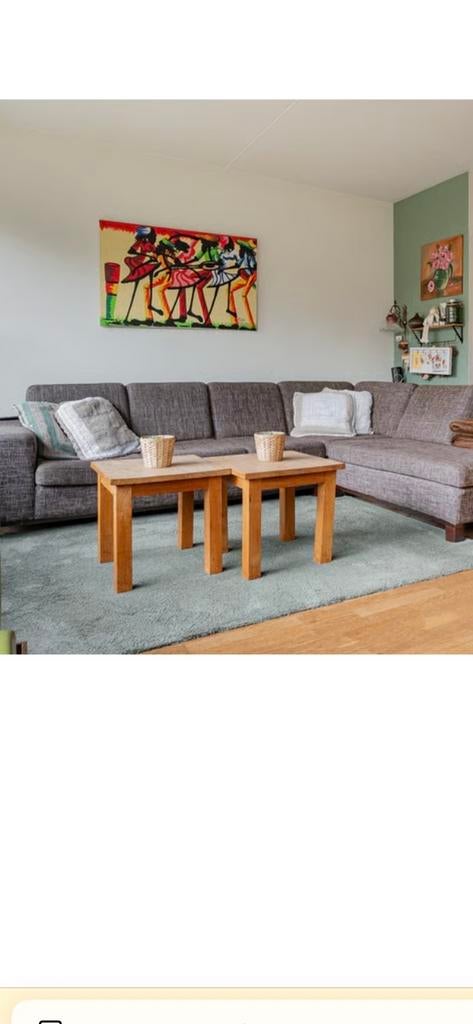 GRATIS! Ruime 8-persoons zitbank met kleine reparatie, Ophalen, Gebruikt, Stof