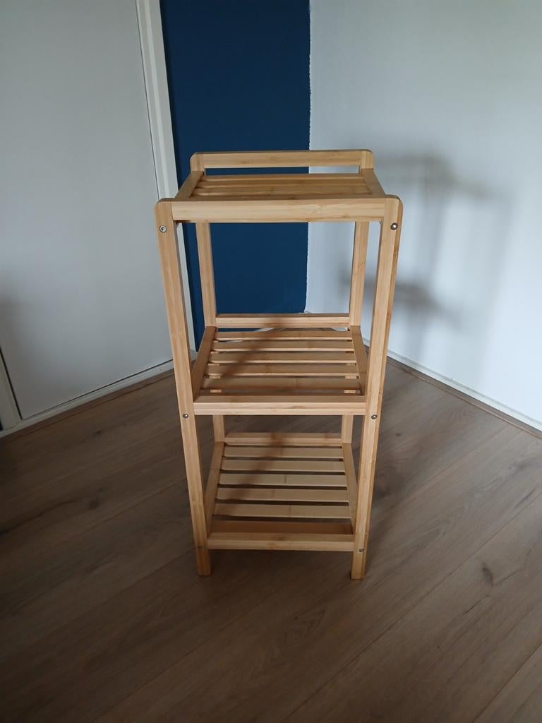 Houten kastje / badkamerrekje - Zeer goede staat, Huis en Inrichting, Kasten | Overige, Ophalen, Zo goed als nieuw