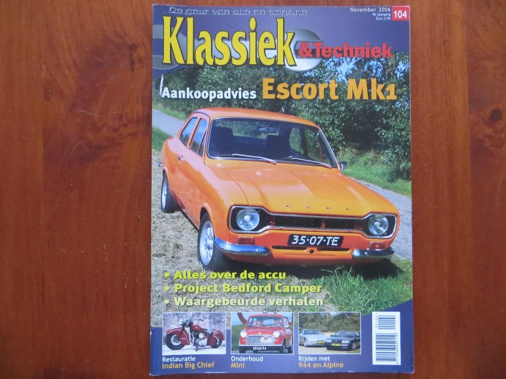 Klassiek & Techniek 104 Ford Escort Mk 1, Porsche 944 S2, Ophalen of Verzenden, Nieuw, Ford