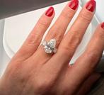 Witgouden ring met VS2 diamant van maar liefst 6.07 caraat!, Wit, Nieuw, Ophalen of Verzenden, 17 tot 18