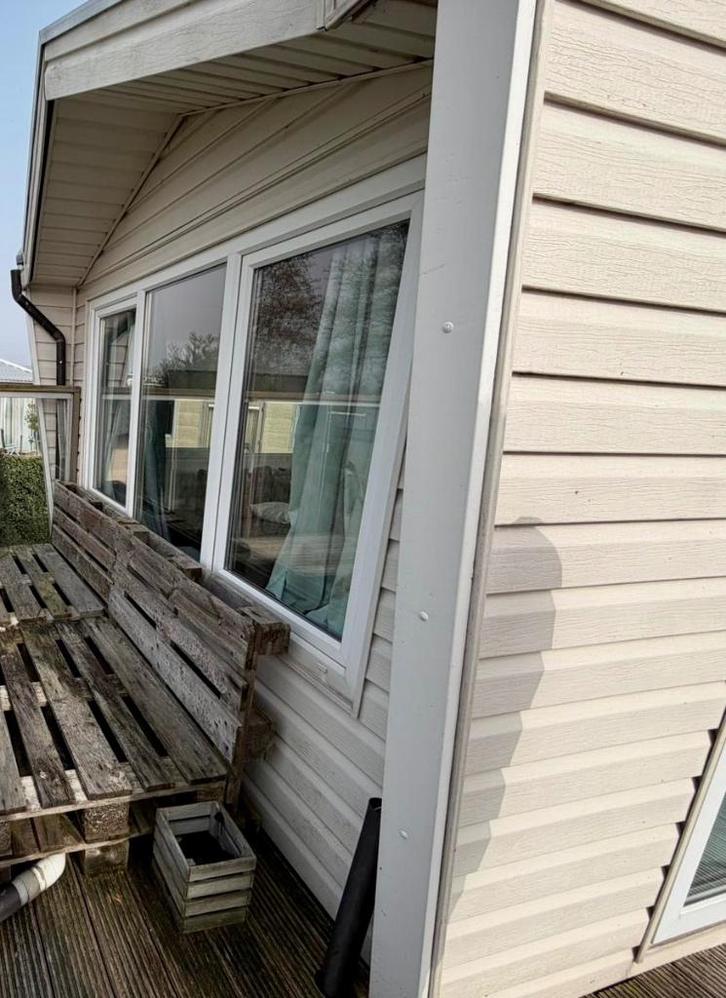 Kunststof Chalet dubbel glas airco incl.transport NL♦️, Caravans en Kamperen, Stacaravans, tot en met 4, Ophalen of Verzenden