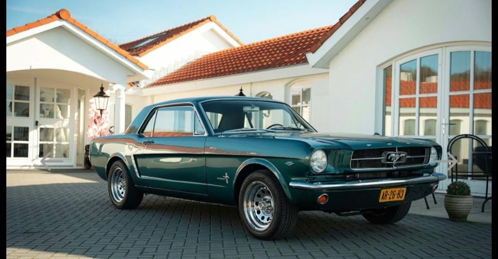 Zeer mooie Ford Mustang Coupe 1965 Turquoise V8 289 automaat, Automaat, 1330 kg, 15 km/l, 5000 cc