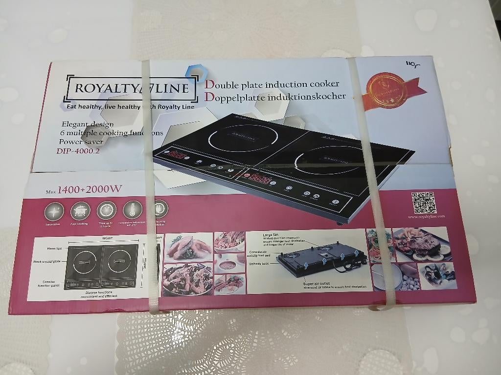Inductie kookplaat 2 pits nieuw merk Royalty Line, Witgoed en Apparatuur, Kookplaten, Ophalen, Nieuw, 3 kookzones of minder, Energieklasse A of zuiniger