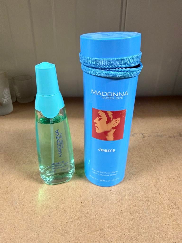 Madonna Naked 1979 Jeans Parfum, Ophalen of Verzenden, Nieuw, Parfumfles