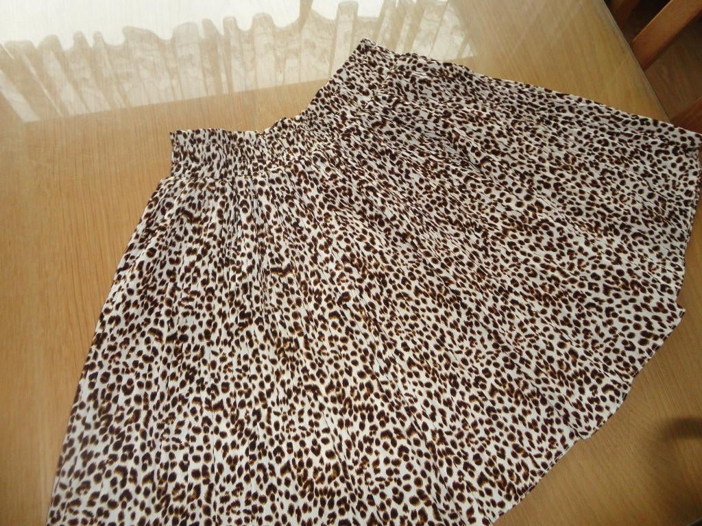 rok, panterprint, Kleding | Dames, Rokken, Bruin, Ophalen of Verzenden, Knielengte, Maat 36 (S)