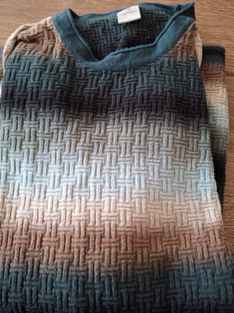 Cast iron trui, Kleding | Heren, Truien en Vesten, Ophalen of Verzenden, Zo goed als nieuw, Overige maten, Blauw