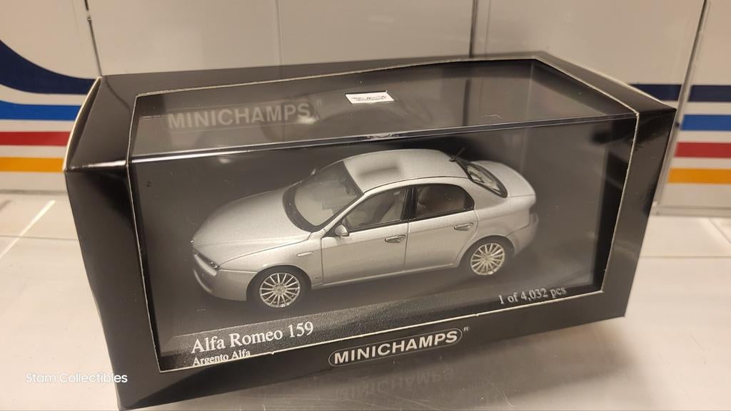 Minichamps Alfa Romeo 159 Argento Alfa - 2005, Hobby en Vrije tijd, Modelauto's | 1:43, Auto, Ophalen of Verzenden, Zo goed als nieuw