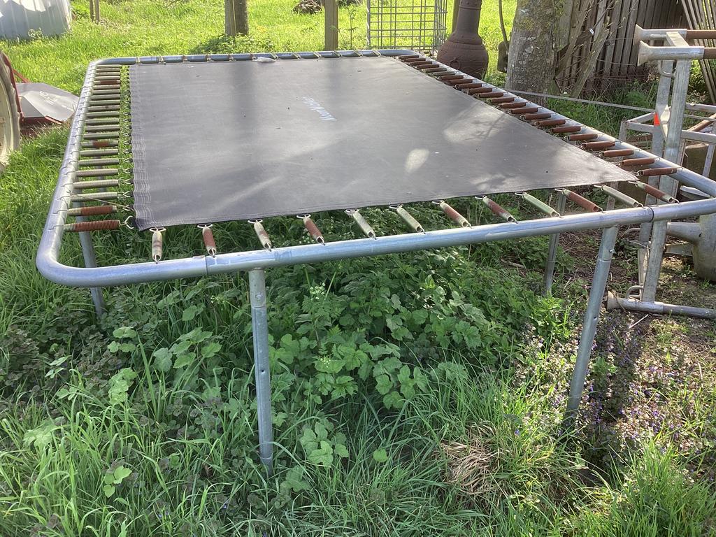 Grote rechthoekige trampoline moonwalker gratis, Ophalen, Gebruikt