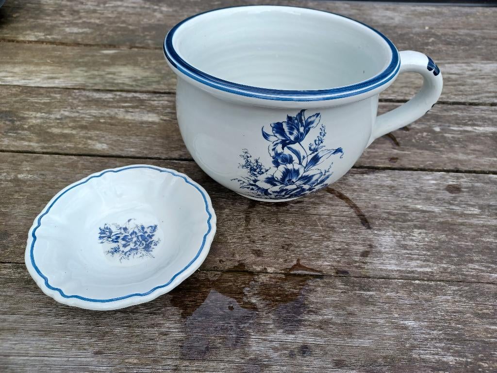 Lampet stel onderdelen, Gebruikt, Porselein of Keramiek, Schaal, Rond