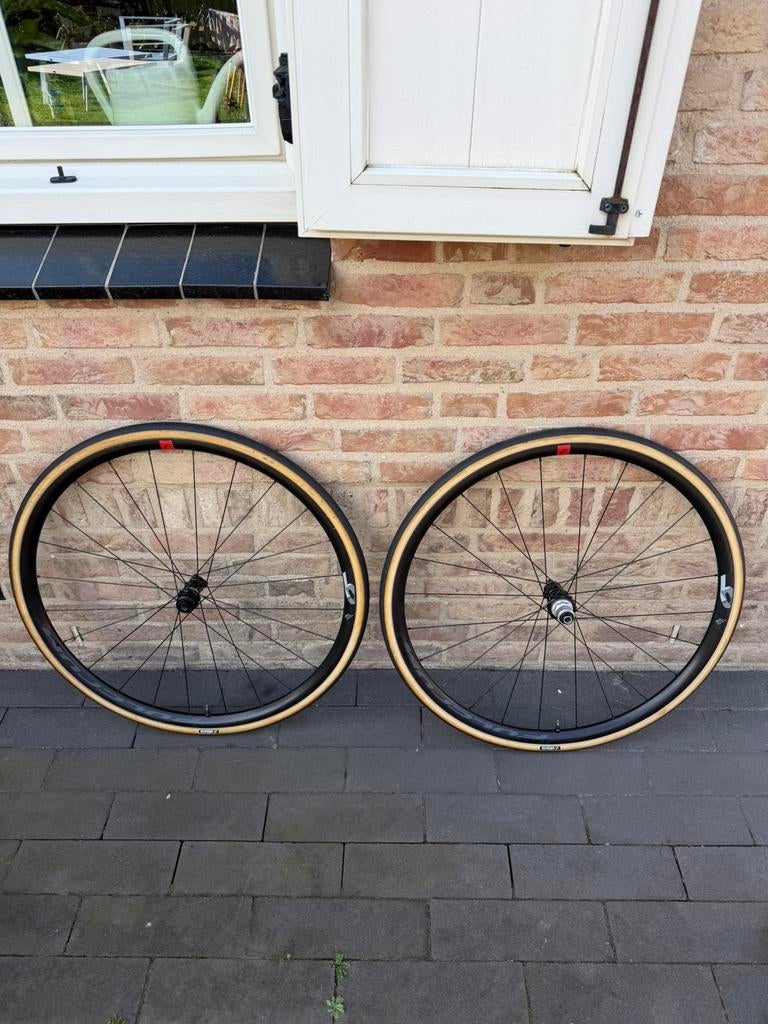Fulcrum Racing 600DB+ Vittoria Corsa Pro 28 Wielen Schijfrem, Fietsen en Brommers, Fietsonderdelen, Ophalen of Verzenden, Gebruikt