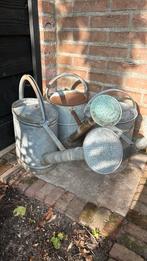 Brocante gieters van zink, Ophalen of Verzenden, Zo goed als nieuw, Metaal