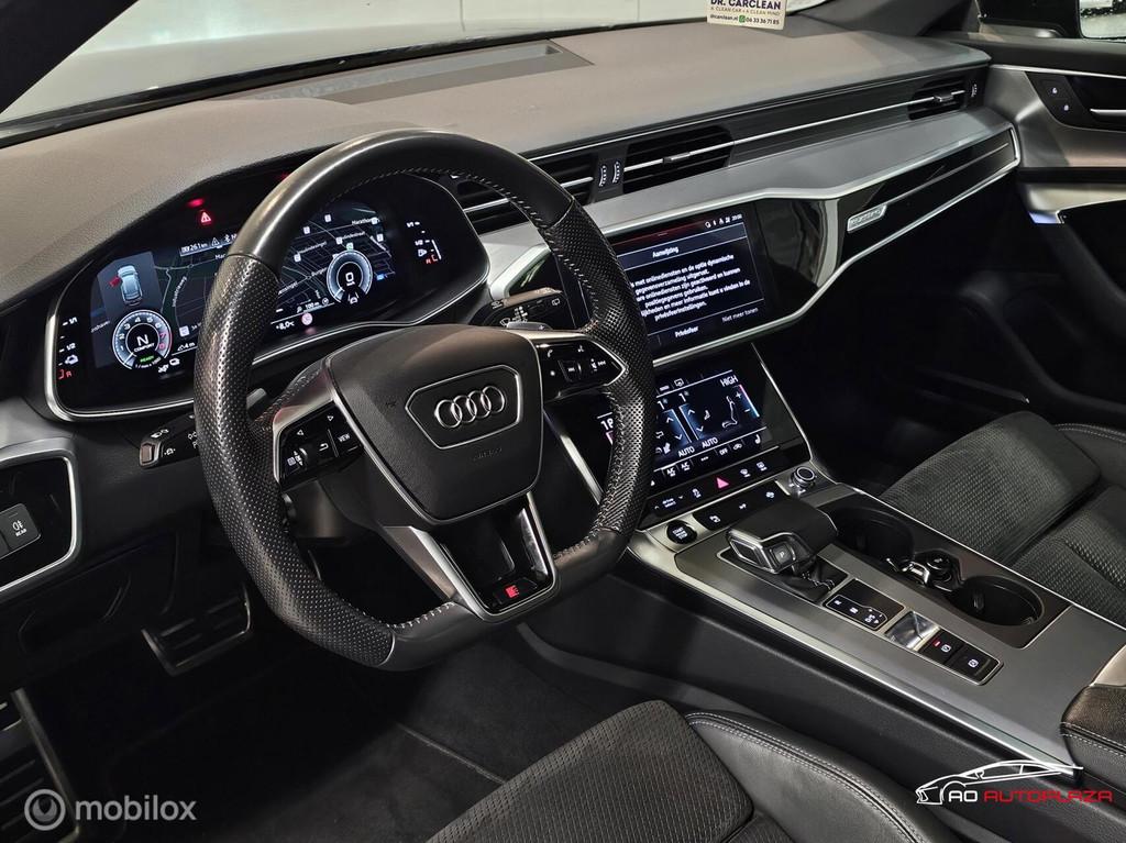 Audi A6 Avant 55 TFSI e quattro Competition Panorama/360/RS6, Auto's, Audi, Automaat, Zwart, 4 cilinders, Vierwielaandrijving