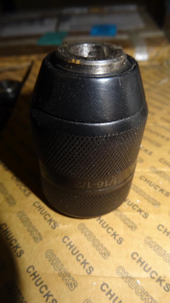 Snelspan boorkop 2-13mm 0,5" schroefdraad - 20UNF - metaal, Ophalen, Zo goed als nieuw