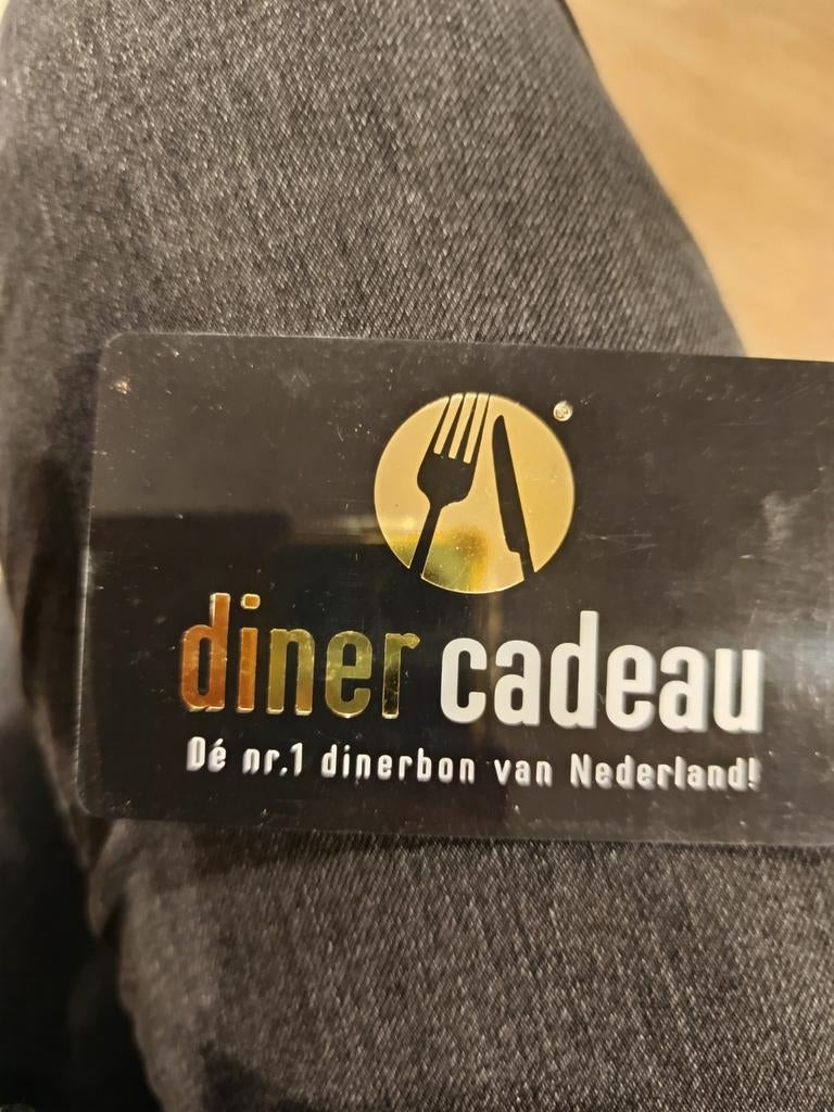 Diner cadeaubon twv 150 euro, Twee personen, Cadeaubon