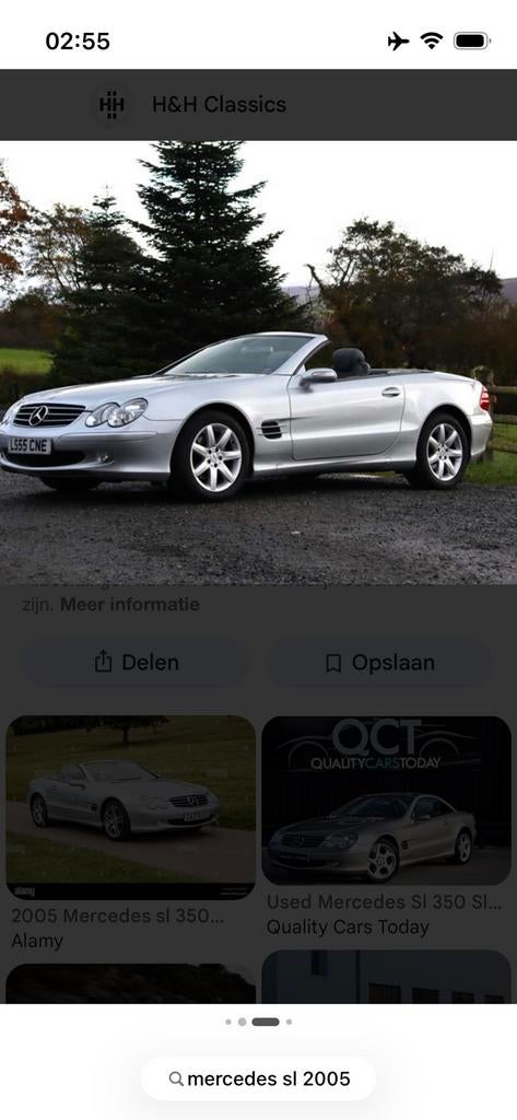 Gezocht.     Sl. 350.      netjes 💥, Auto's, Mercedes-Benz, Bedrijf, Te koop