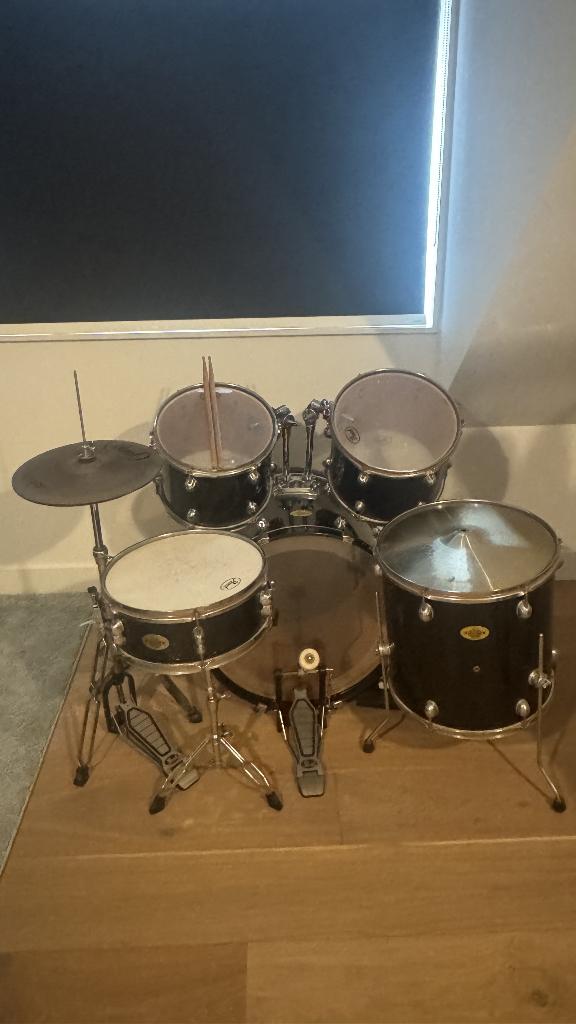 Pearl Target Series Drumstel – compleet beginners drumkit, Muziek en Instrumenten, Drumstellen en Slagwerk, Gebruikt, Pearl, Ophalen