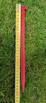 240+ kunststof tentharingen 30cm rood, Caravans en Kamperen, Ophalen, Nieuw