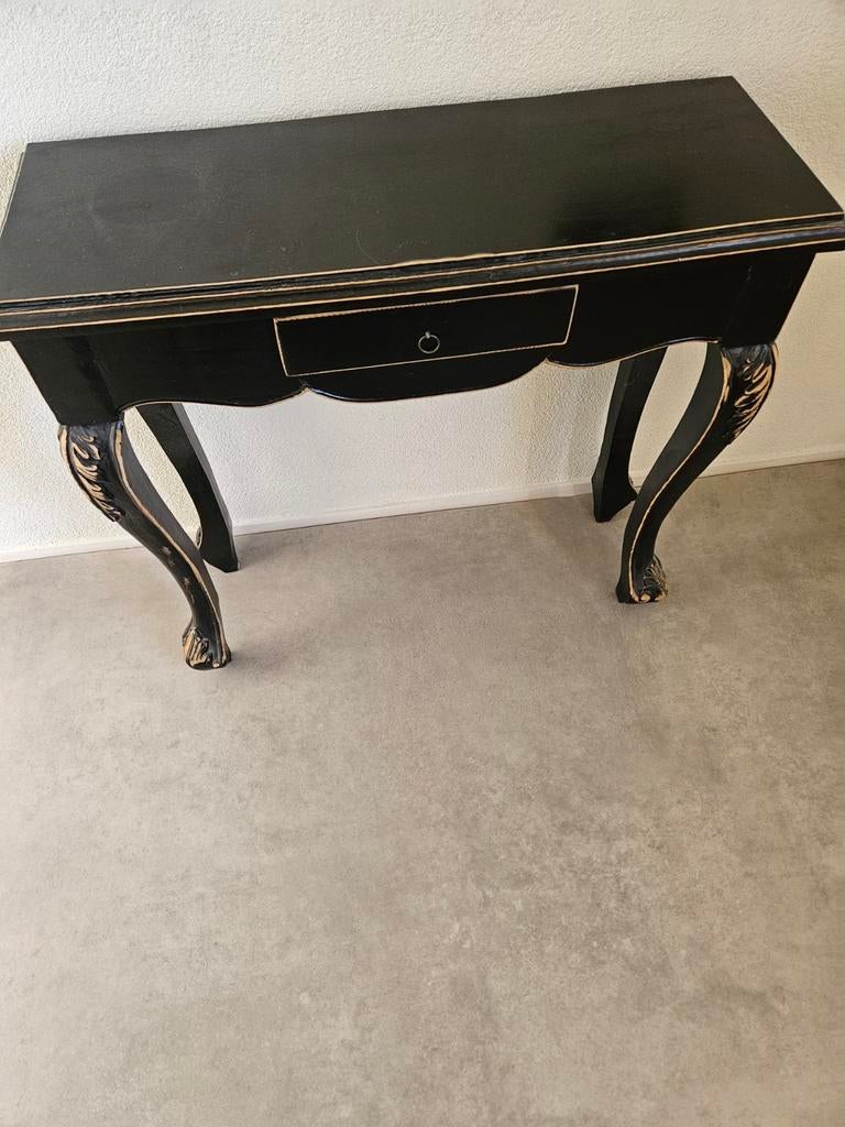 Sidetable 100 cm breed met lade., Antiek en Kunst, Ophalen