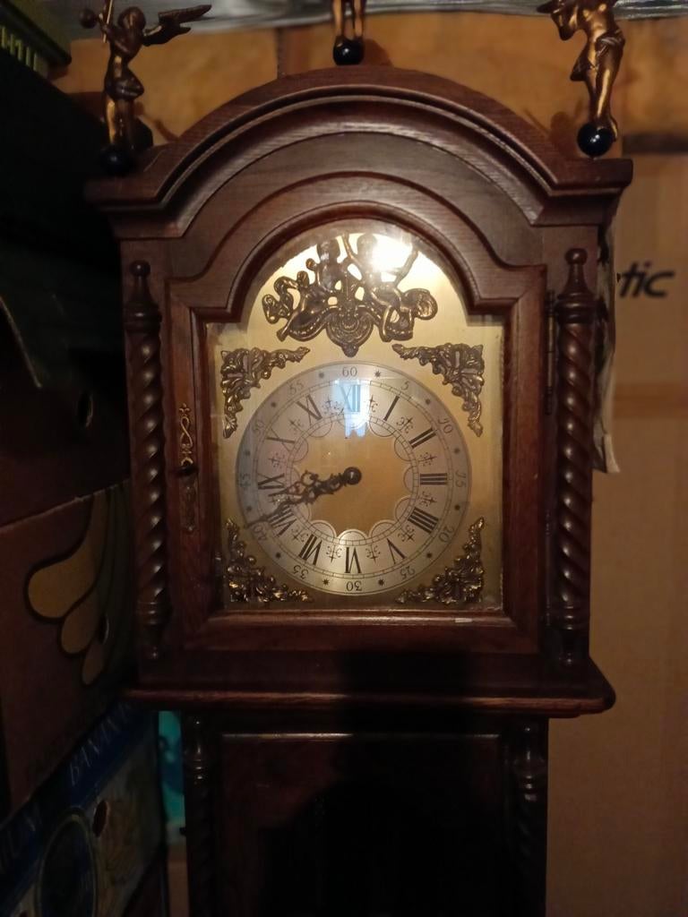 Antieke staande klok, Antiek en Kunst, Ophalen of Verzenden