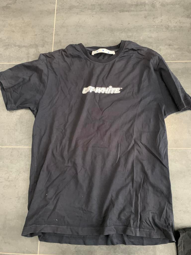 Off white tshirt, Kleding | Heren, T-shirts, Ophalen of Verzenden, Zo goed als nieuw, Zwart