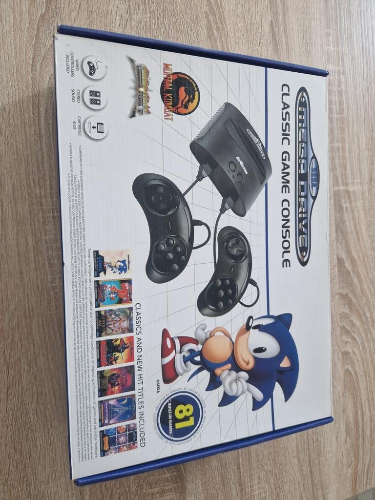 Sega Mega Drive Classic Console + Marmitek HDMI Converter, Spelcomputers en Games, Spelcomputers | Sega, Zo goed als nieuw, Mega Drive