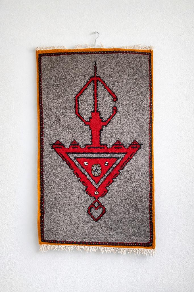 Handgemaakt Marokkaans tapijt – uniek wandkleed 123*73 cm, Huis en Inrichting, Stoffering | Tapijten en Kleden, Nieuw, 50 tot 100 cm