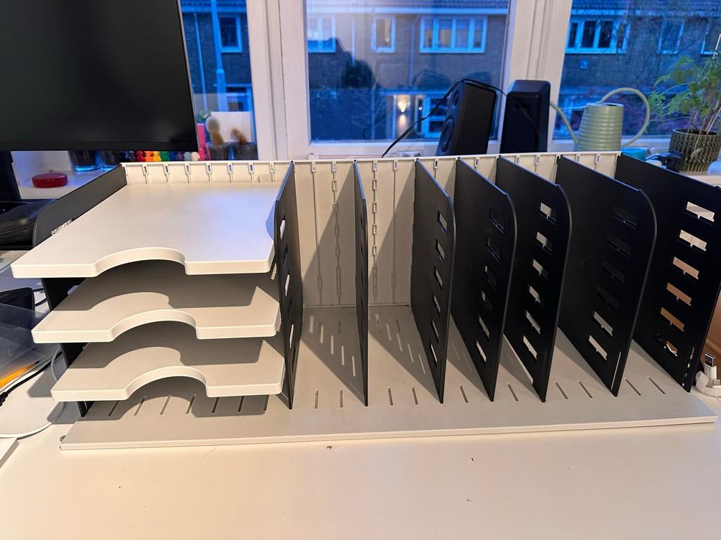 Styro Sorteerstation/Organizer Grijs, Zwart A4, Diversen, Ophalen of Verzenden, Gebruikt