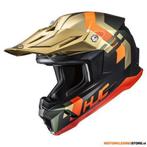 HJC C50 Primal Crosshelm, Zwart-Oranje, Motoren, Ophalen of Verzenden, Nieuw met kaartje