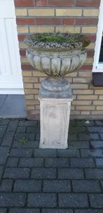 Betonnen bloempot op sokkel, Ophalen, Gebruikt, 40 cm of meer, Rond